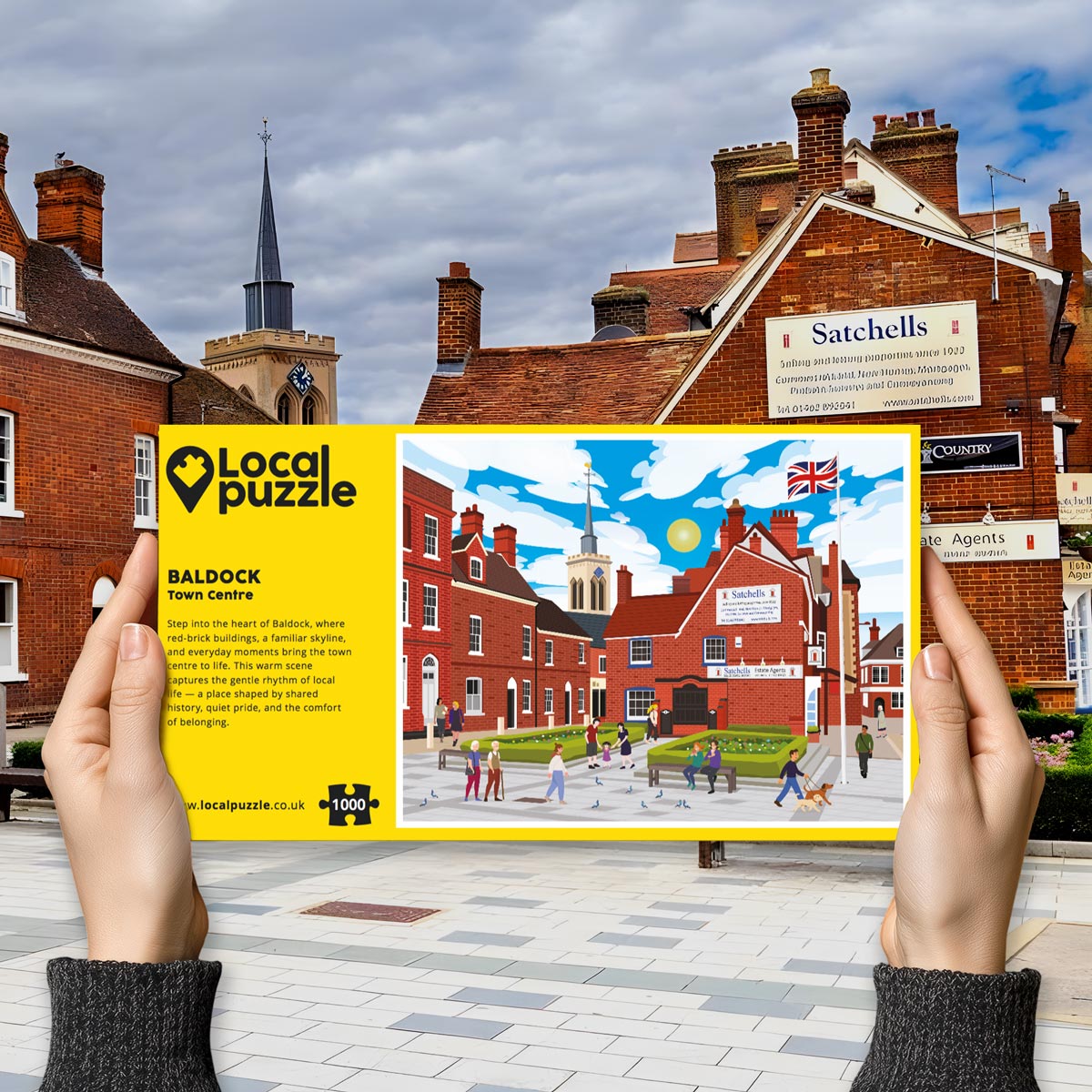Baldock Town Centre Puzzle - Bespoke Jigsaw Puzzles - Local Puzzle