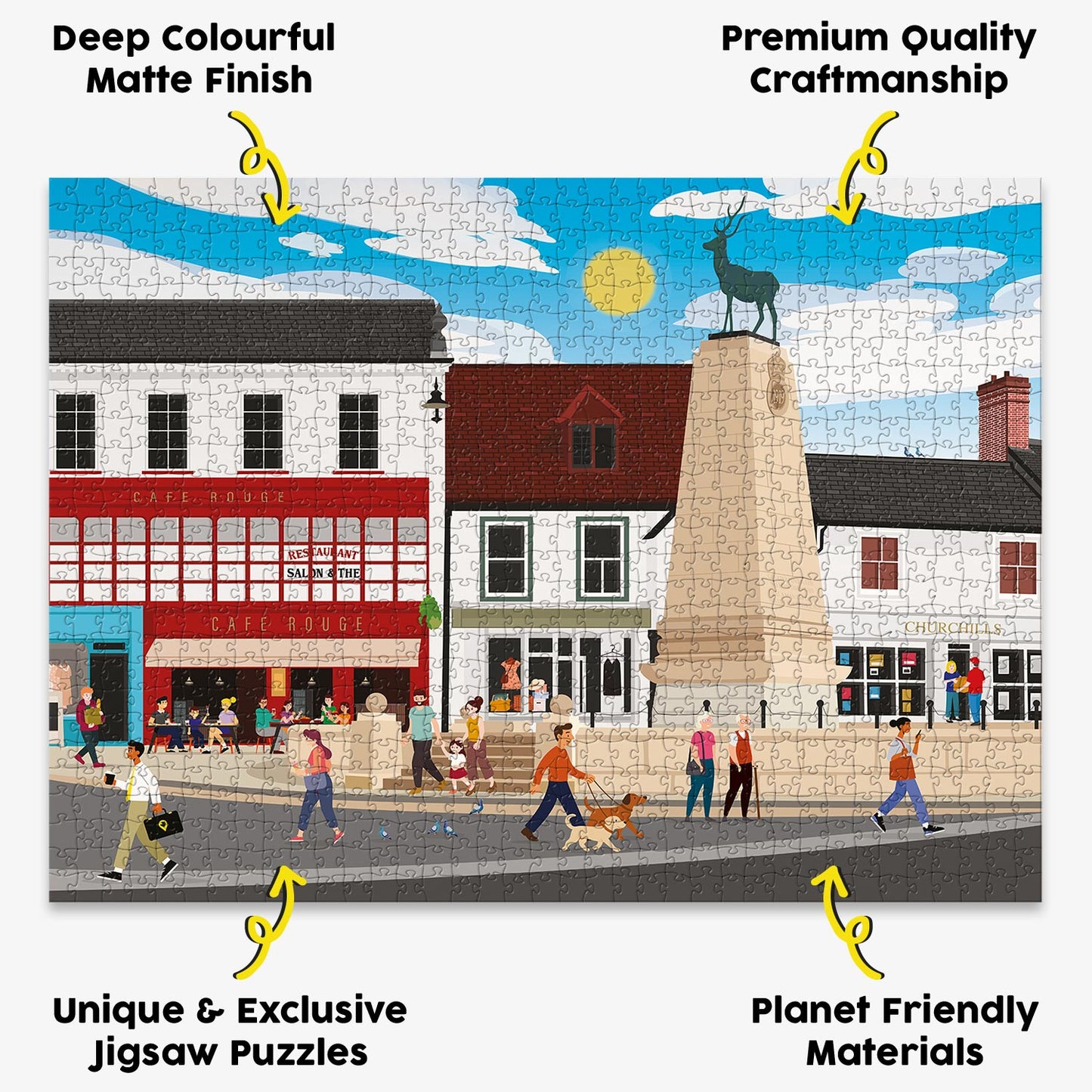 Hertford Parliament Square Puzzle - Bespoke Jigsaw Puzzles - Local Puzzle