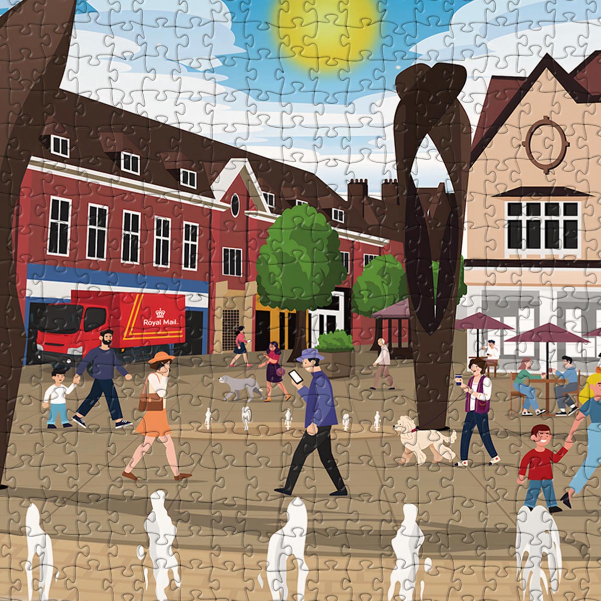 Letchworth Leys Square Puzzle - Bespoke Jigsaw Puzzles - Local Puzzle
