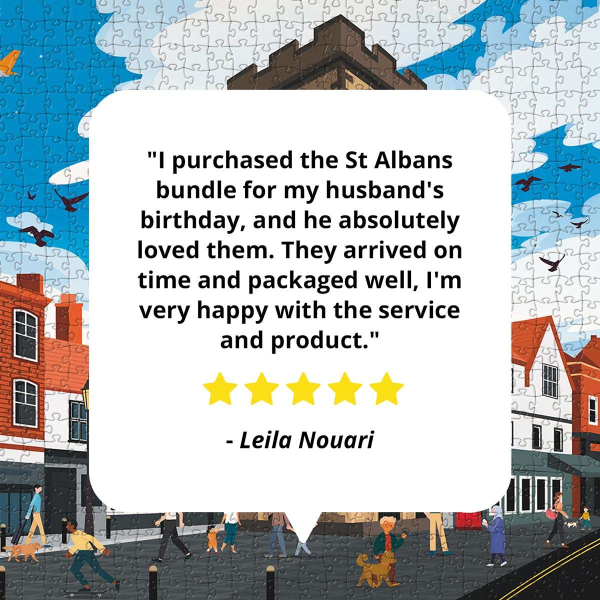 St Albans Clock Tower Puzzle - Bespoke Jigsaw Puzzles - Local Puzzle