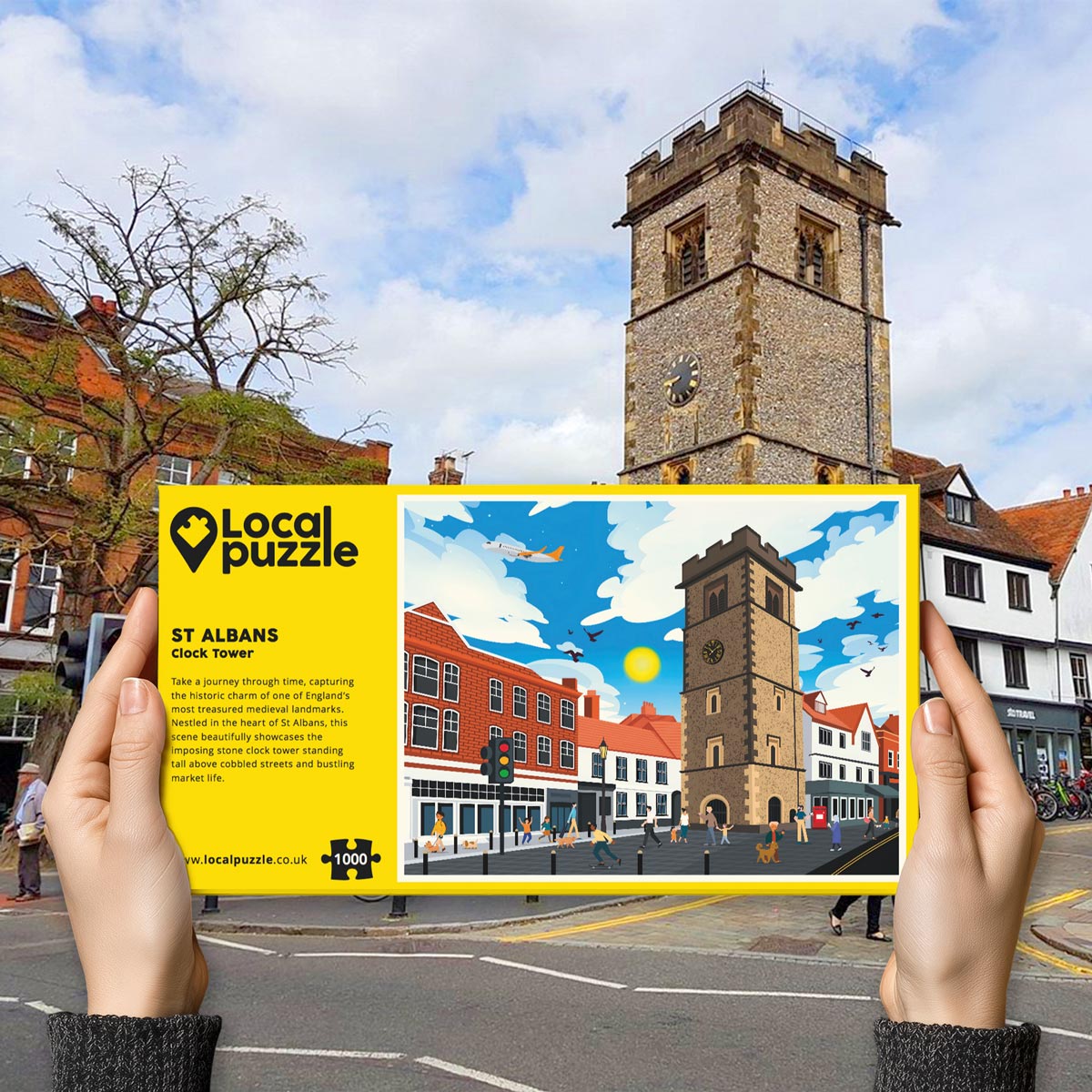 St Albans Clock Tower Puzzle - Bespoke Jigsaw Puzzles - Local Puzzle