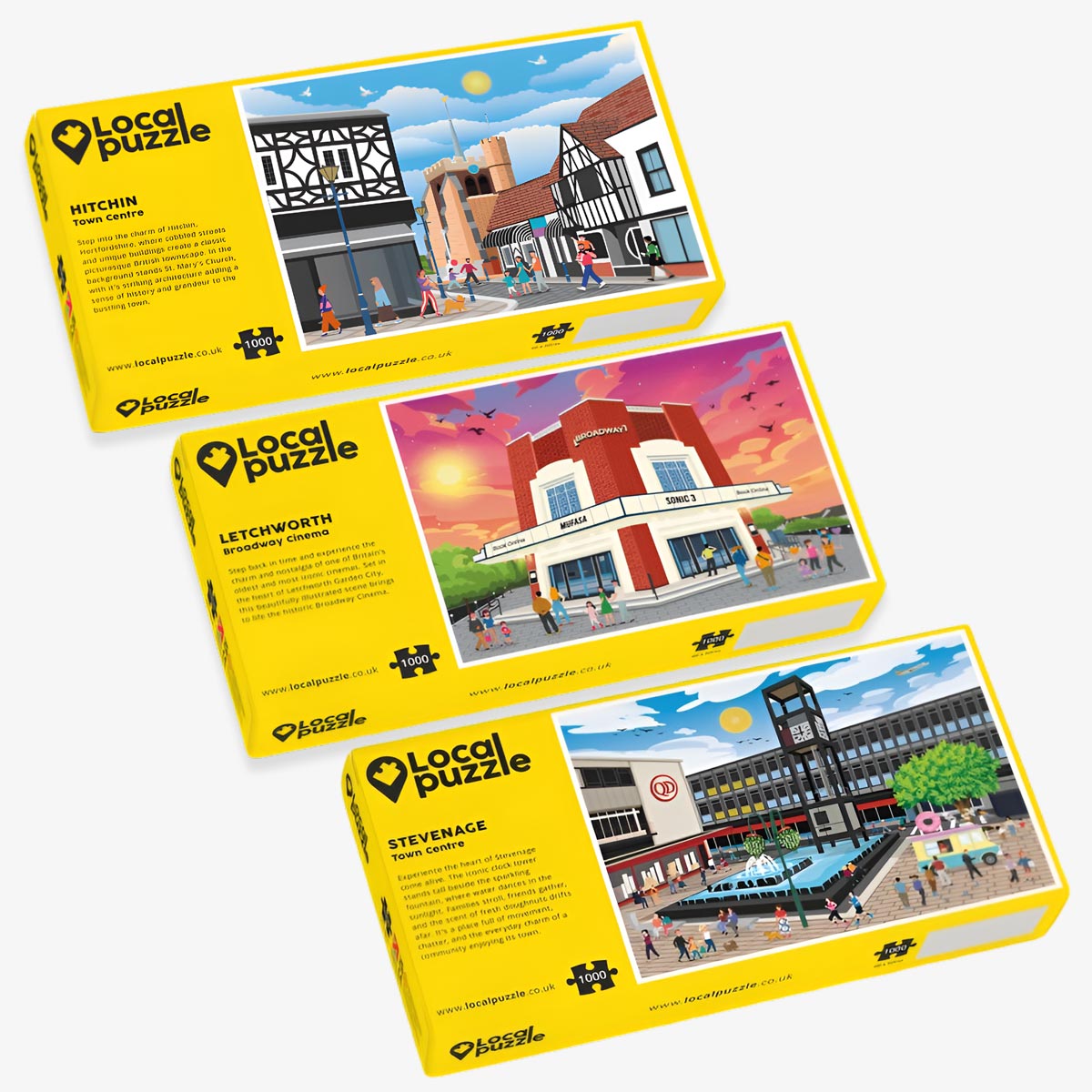 Stevenage Town Centre Puzzle - Bespoke Jigsaw Puzzles - Local Puzzle
