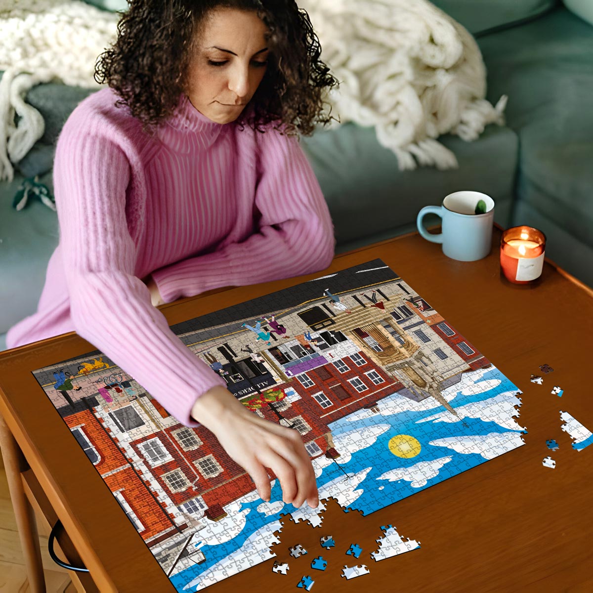 Leighton Buzzard Town Centre Puzzle - Bespoke Jigsaw Puzzles - Local Puzzle