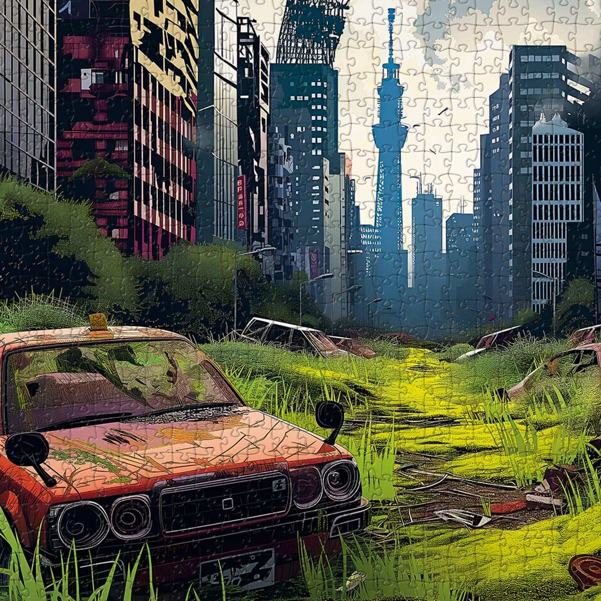 Apocalypse Tokyo Puzzle - Bespoke Jigsaw Puzzles - Local Puzzle 