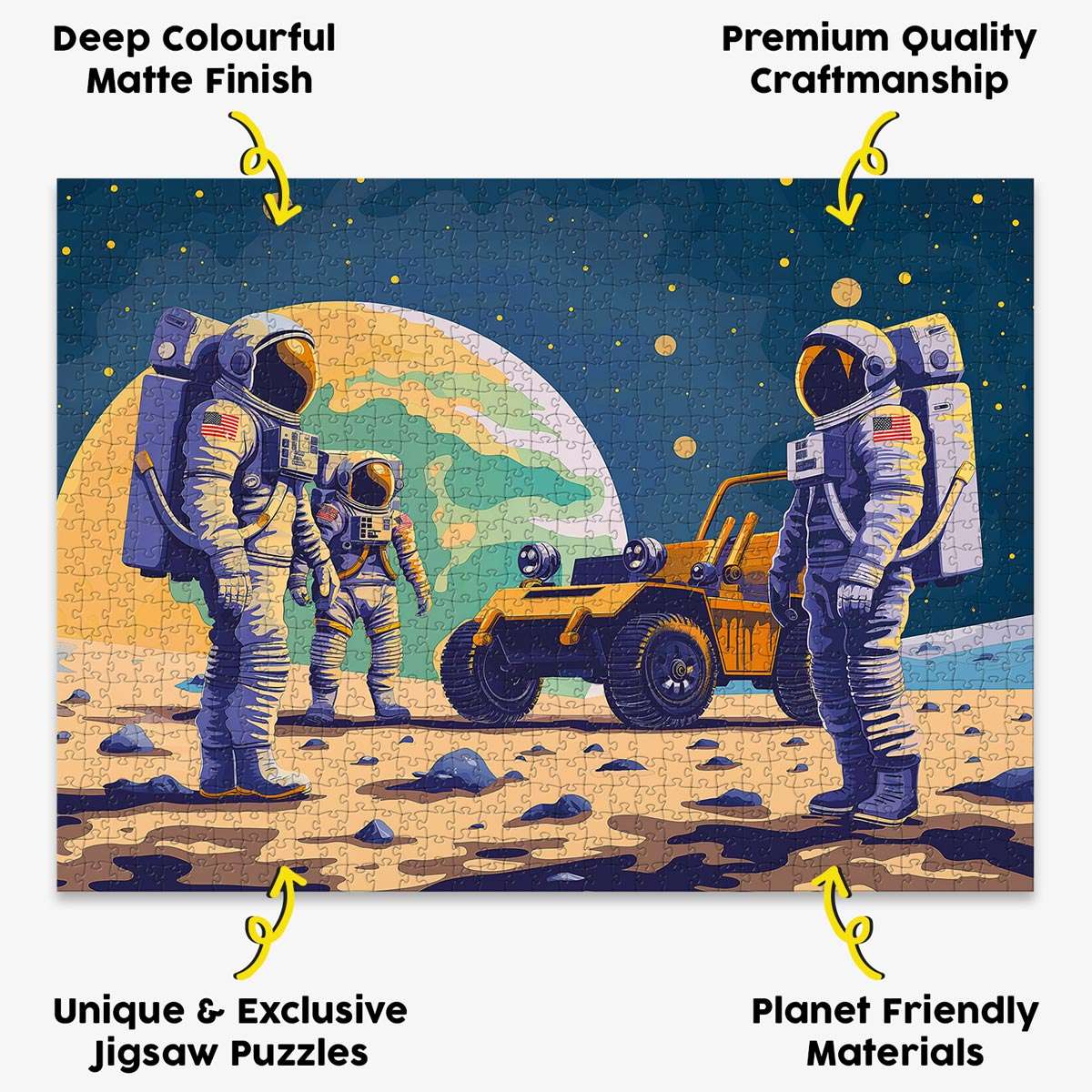 Astronaut Landing Puzzle - Bespoke Jigsaw Puzzles - Local Puzzle 