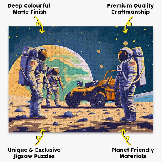 Astronaut Landing Puzzle - Bespoke Jigsaw Puzzles - Local Puzzle 