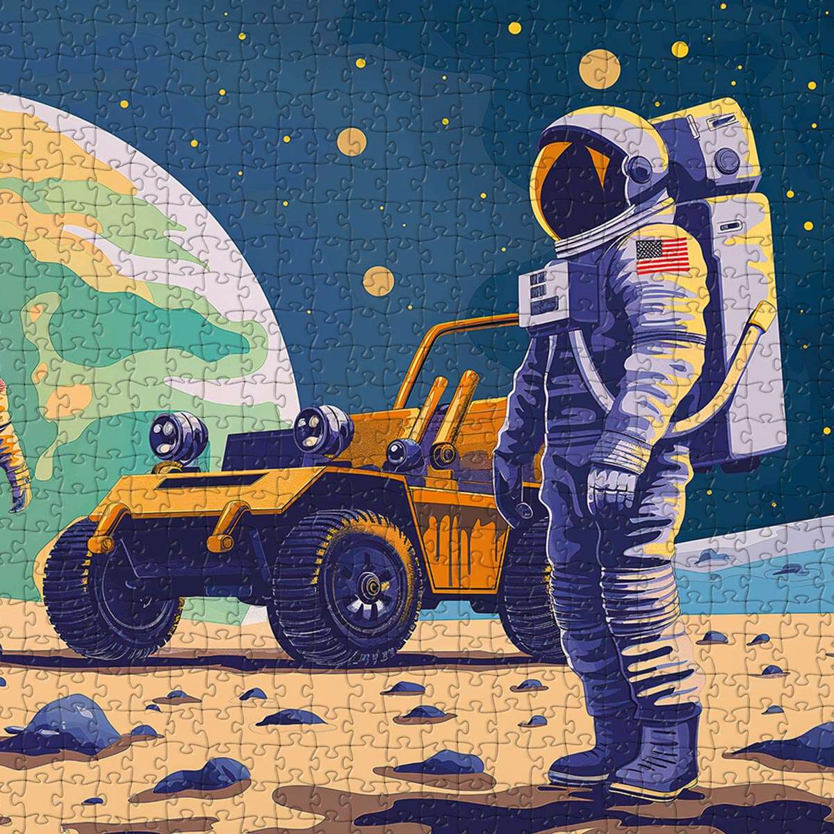 Astronaut Landing Puzzle - Bespoke Jigsaw Puzzles - Local Puzzle 