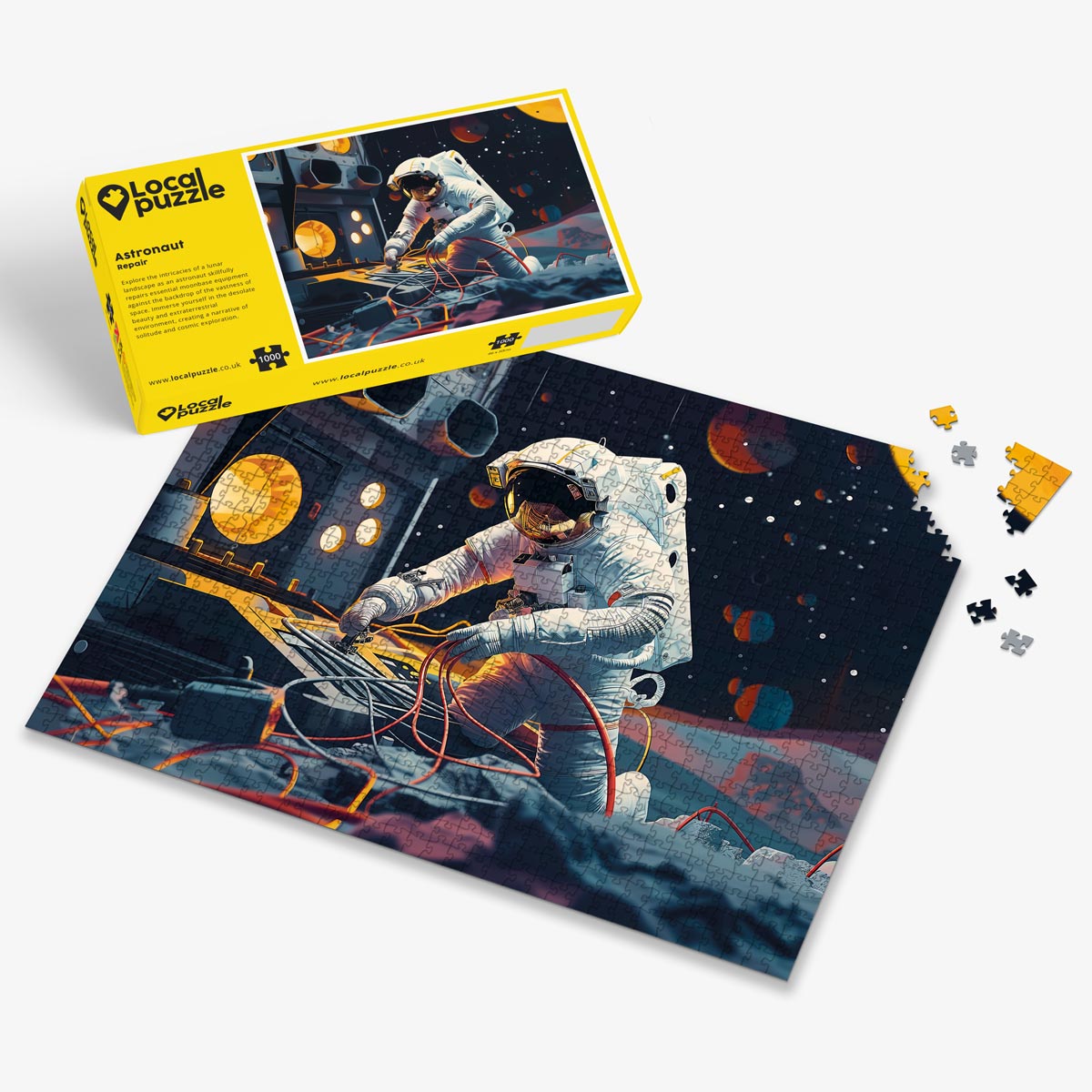 Astronaut Repair Puzzle - Bespoke Jigsaw Puzzles - Local Puzzle 
