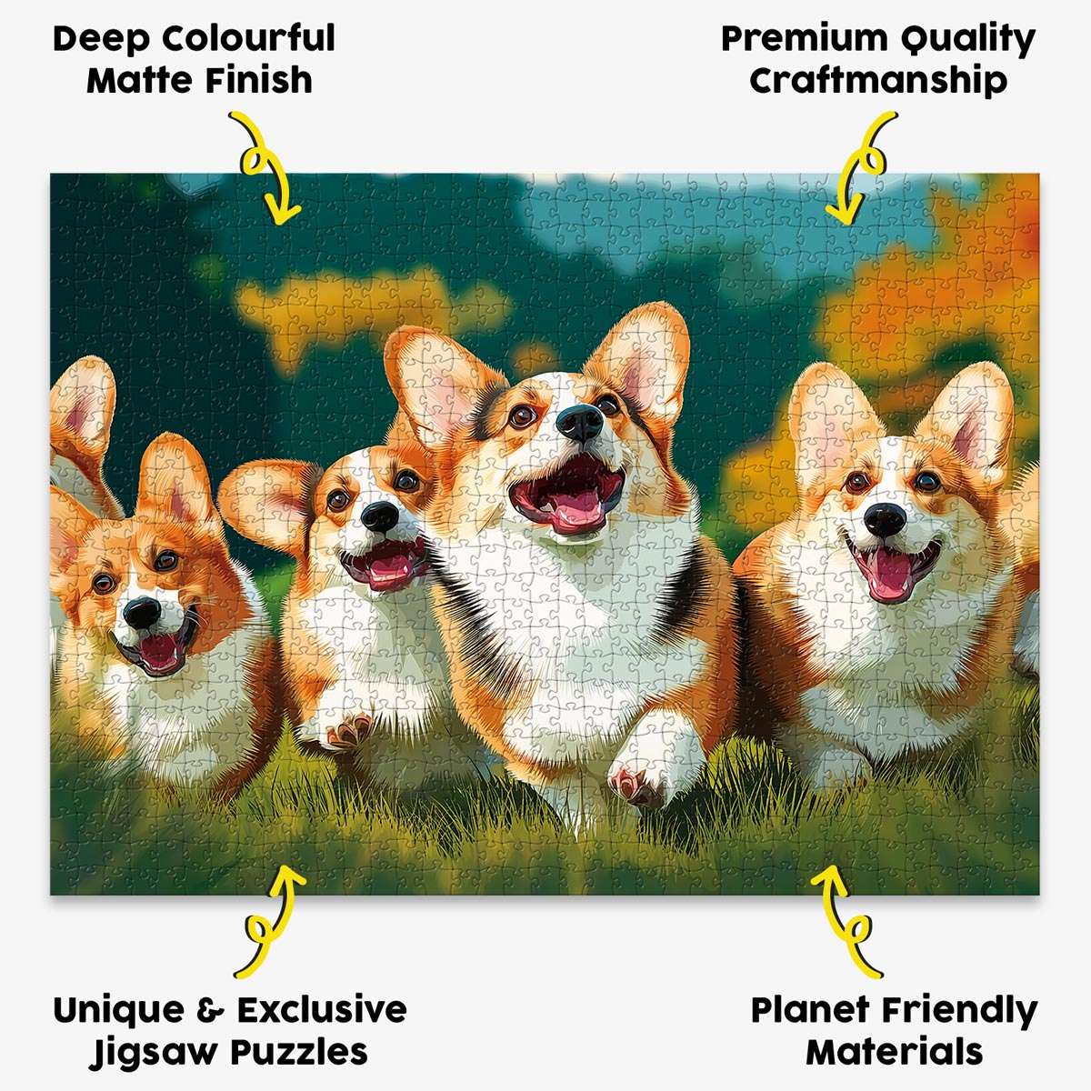 Corgi Adventure Puzzle - Bespoke Jigsaw Puzzles - Local Puzzle 