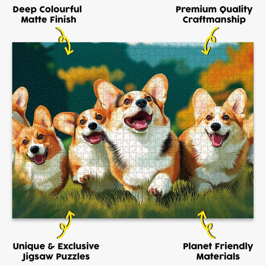 Corgi Adventure Puzzle - Bespoke Jigsaw Puzzles - Local Puzzle 