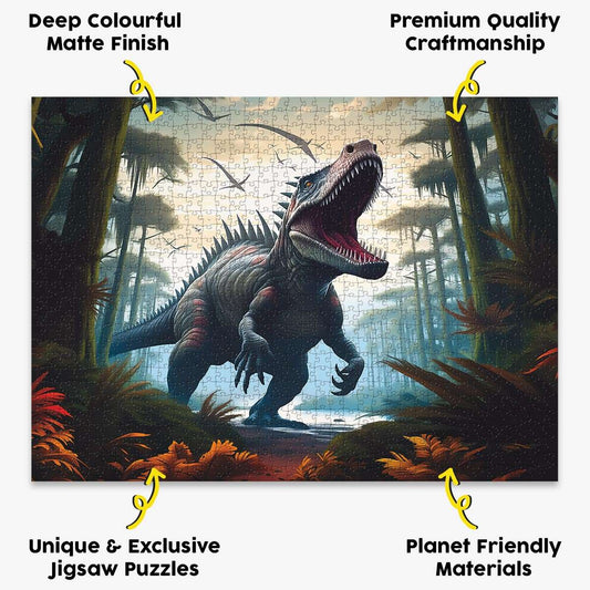 Dinosaur Rampage Puzzle - Bespoke Jigsaw Puzzles - Local Puzzle 