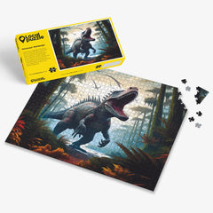 Dinosaur Rampage Puzzle - Bespoke Jigsaw Puzzles - Local Puzzle 