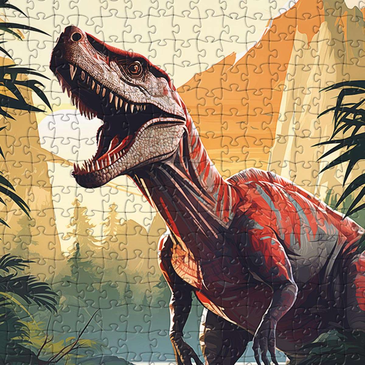 Dinosaur Roar Puzzle - Bespoke Jigsaw Puzzles - Local Puzzle 