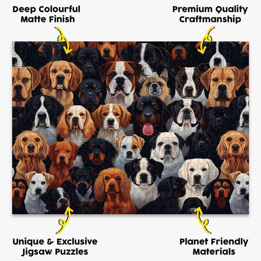 Dog Breeds Puzzle (#1) - Bespoke Jigsaw Puzzles - Local Puzzle 