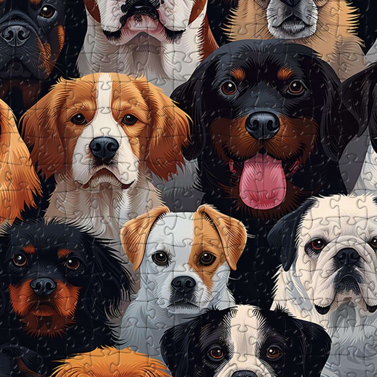Dog Breeds Puzzle (#1) - Bespoke Jigsaw Puzzles - Local Puzzle 