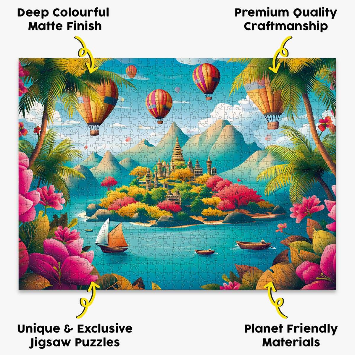 Fantasy Island Puzzle - Bespoke Jigsaw Puzzles - Local Puzzle 
