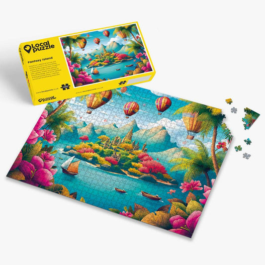 Fantasy Island Puzzle - Bespoke Jigsaw Puzzles - Local Puzzle 