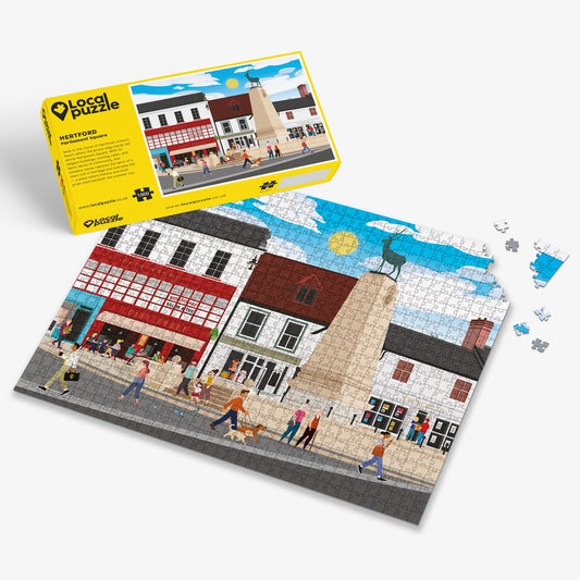 Hertford Parliament Square Puzzle - Bespoke Jigsaw Puzzles - Local Puzzle 