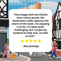 Hitchin Town Centre Puzzle - Bespoke Jigsaw Puzzles - Local Puzzle 