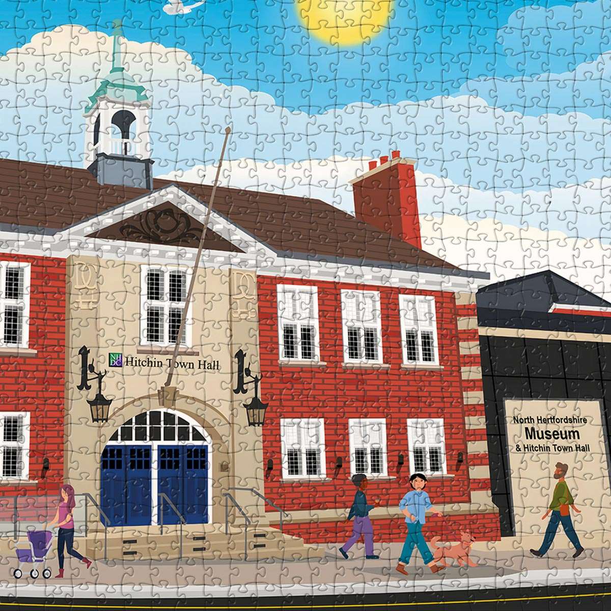 Hitchin Town Hall Puzzle - Bespoke Jigsaw Puzzles - Local Puzzle 
