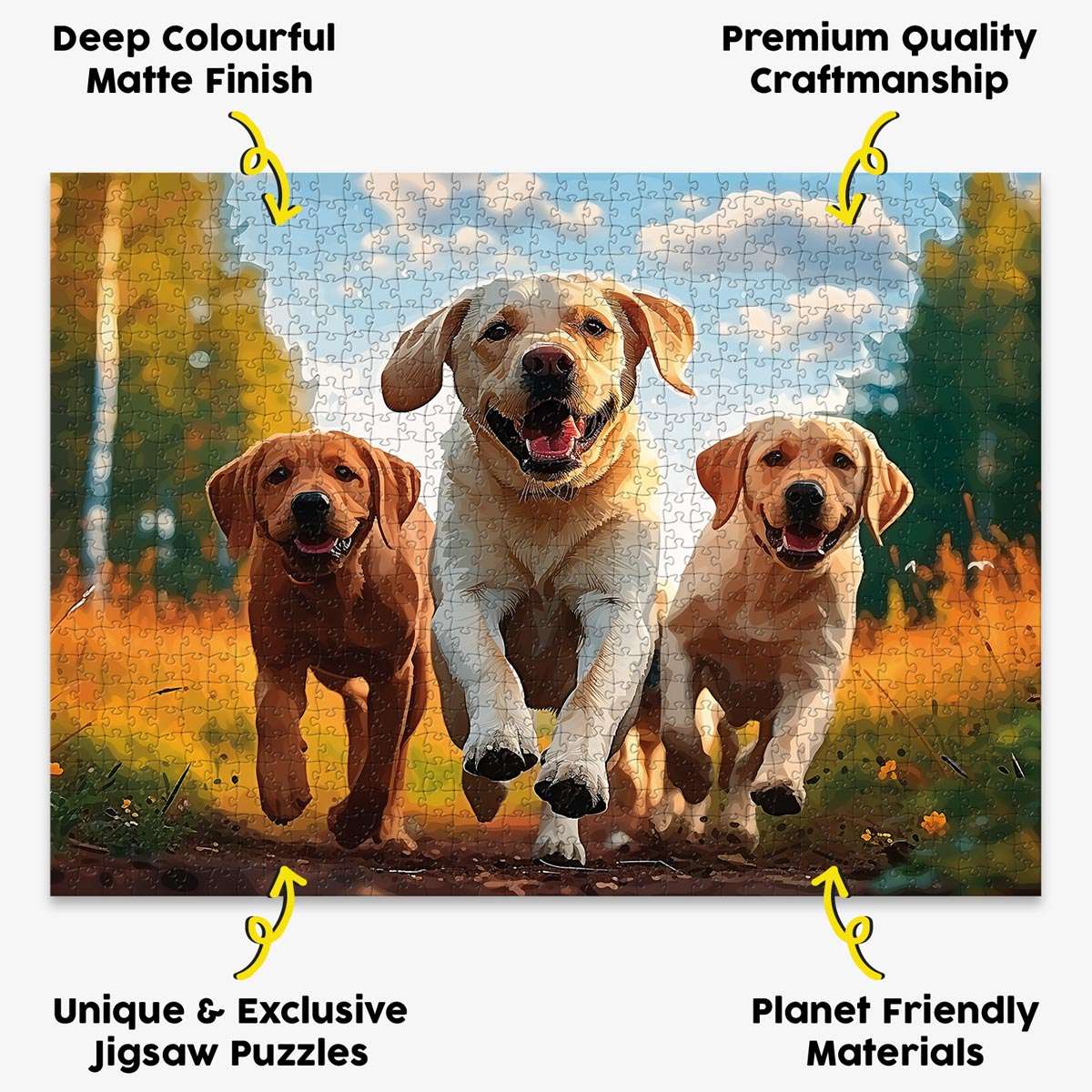 Labrador Adventure Puzzle - Bespoke Jigsaw Puzzles - Local Puzzle 