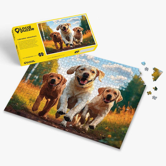 Labrador Adventure Puzzle - Bespoke Jigsaw Puzzles - Local Puzzle 