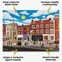 Leighton Buzzard Town Centre Puzzle - Bespoke Jigsaw Puzzles - Local Puzzle 