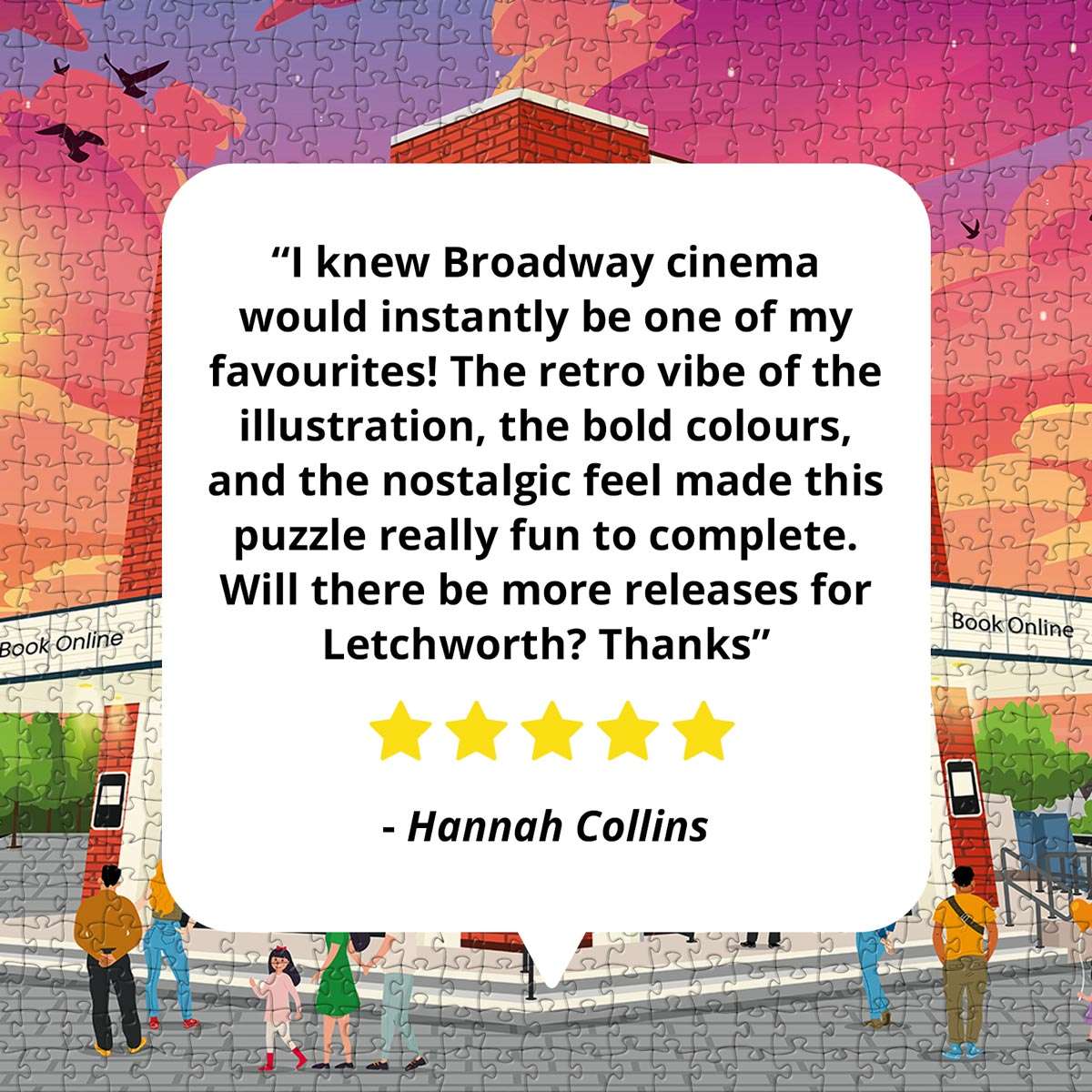 Letchworth Broadway Cinema Puzzle - Bespoke Jigsaw Puzzles - Local Puzzle 