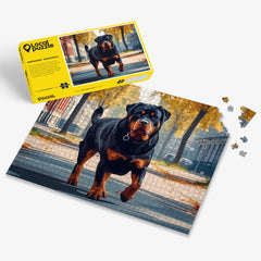 Rottweiler Adventure Puzzle - Bespoke Jigsaw Puzzles - Local Puzzle 