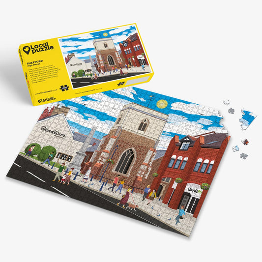Shefford High Street Puzzle - Bespoke Jigsaw Puzzles - Local Puzzle 