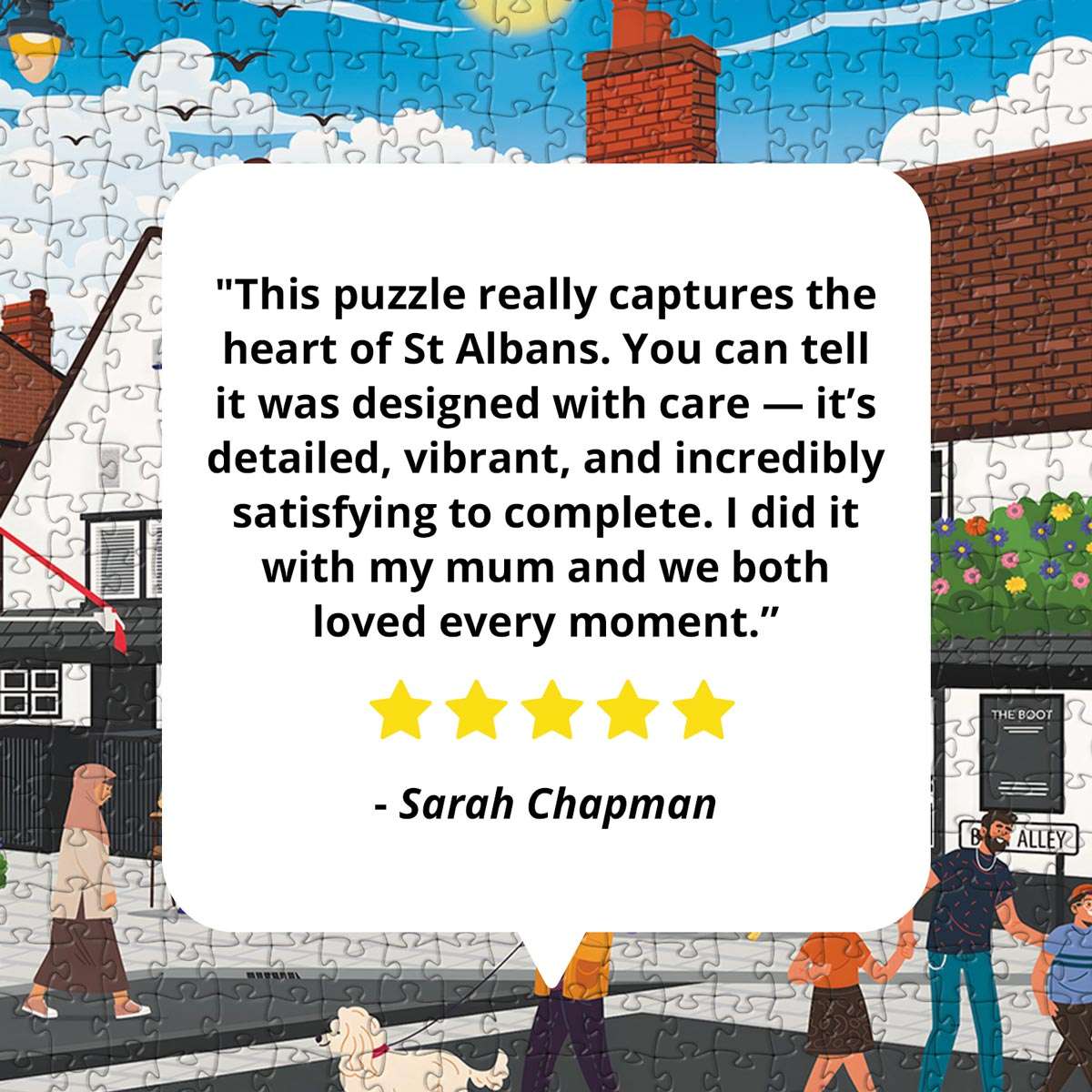 St Albans Town Centre Puzzle - Bespoke Jigsaw Puzzles - Local Puzzle 