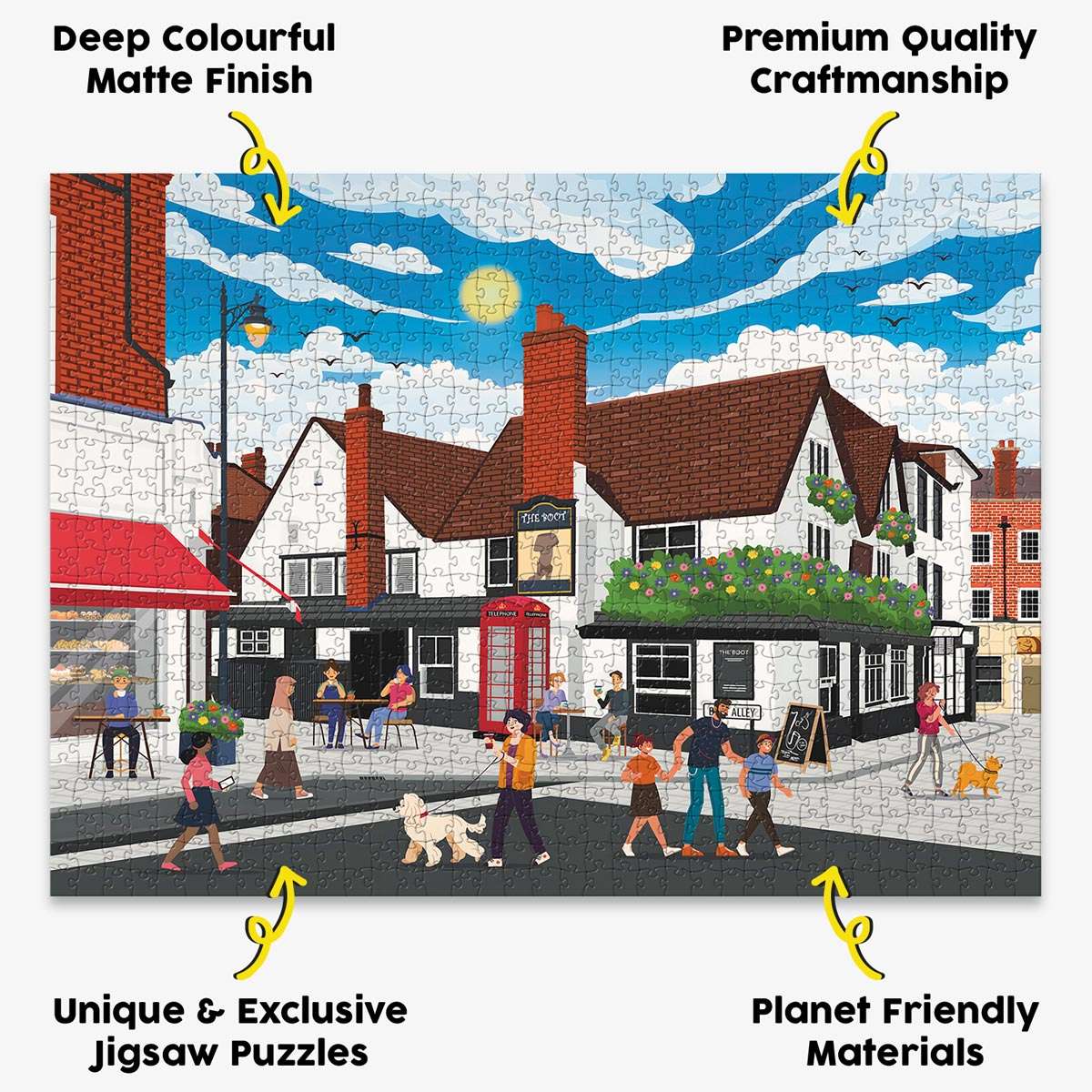 St Albans Town Centre Puzzle - Bespoke Jigsaw Puzzles - Local Puzzle 