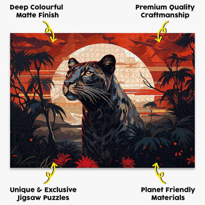 Sunset Puma Puzzle - Bespoke Jigsaw Puzzles - Local Puzzle 