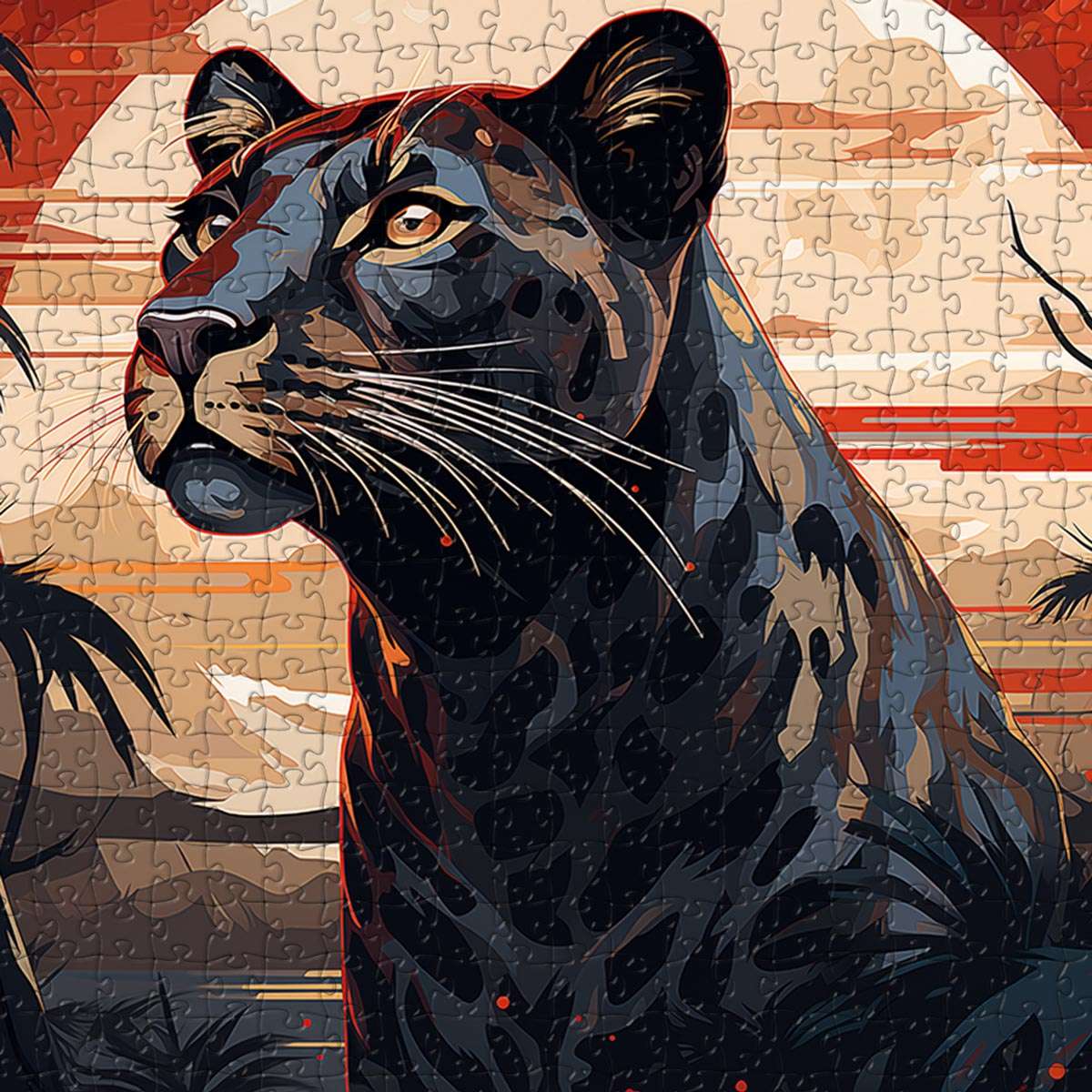 Sunset Puma Puzzle - Bespoke Jigsaw Puzzles - Local Puzzle 