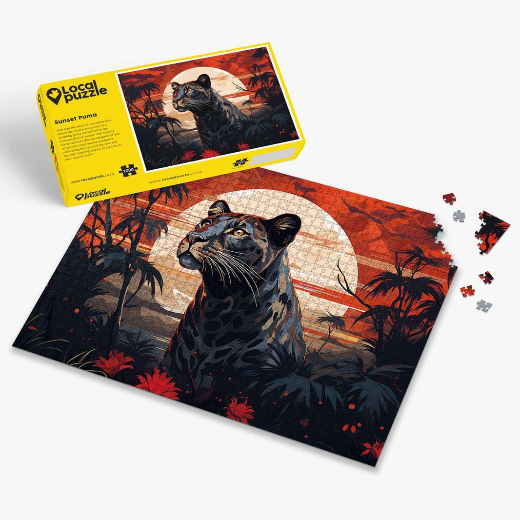 Sunset Puma Puzzle - Bespoke Jigsaw Puzzles - Local Puzzle 