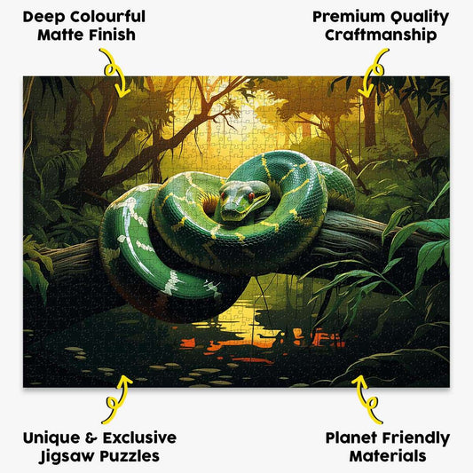 Sunset Python Puzzle - Bespoke Jigsaw Puzzles - Local Puzzle 