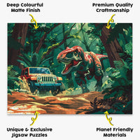 T-Rex Jungle Chase Puzzle - Bespoke Jigsaw Puzzles - Local Puzzle 