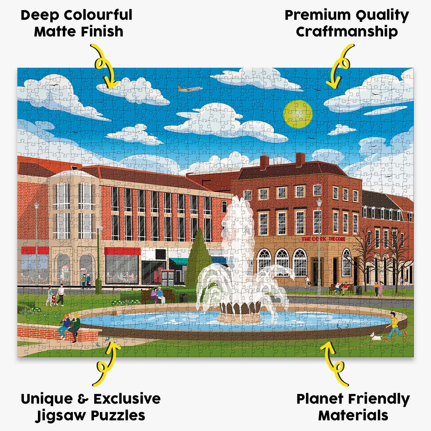 Welwyn Garden City Town Centre Puzzle (1000 pcs)