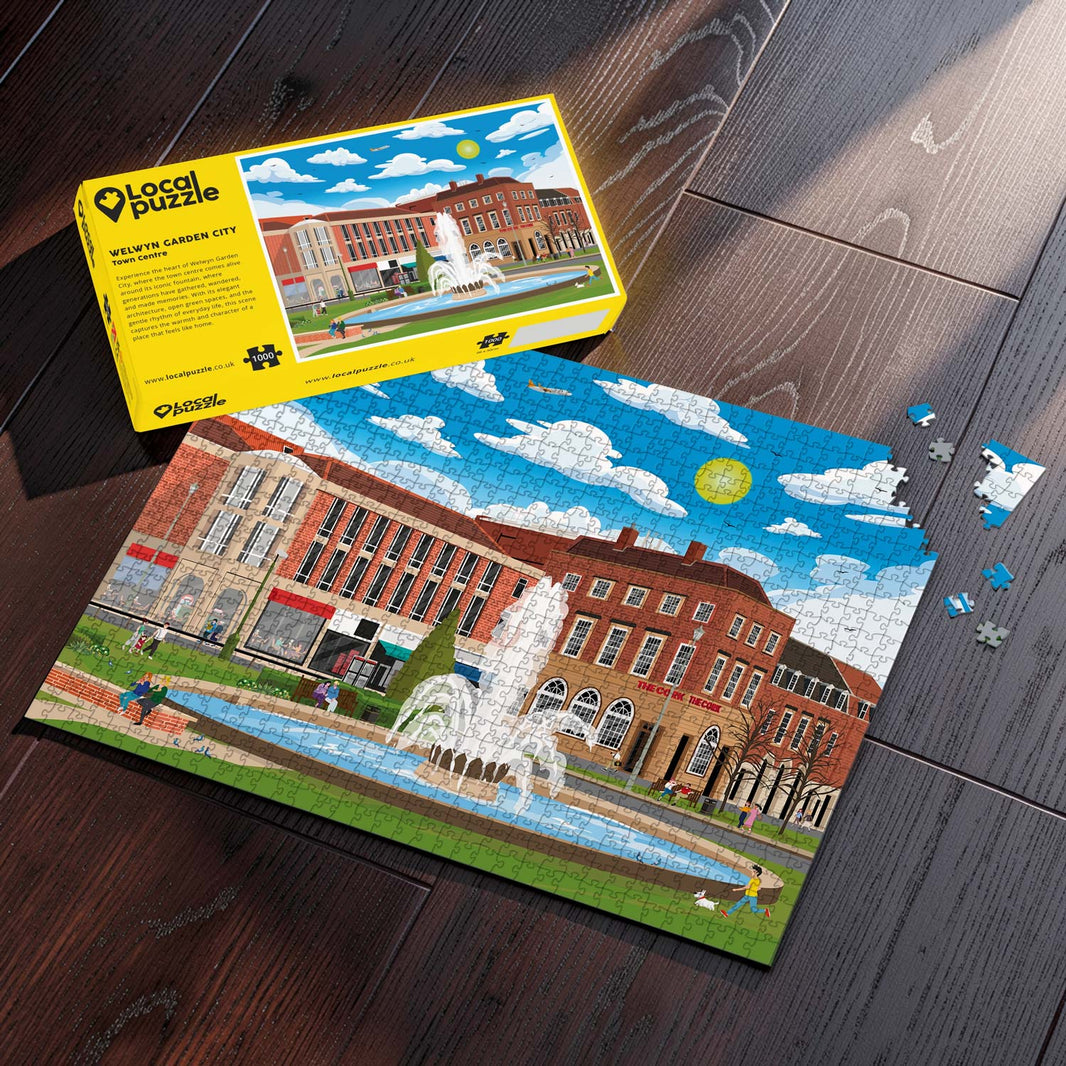 Welwyn Garden City Town Centre Puzzle (1000 pcs)