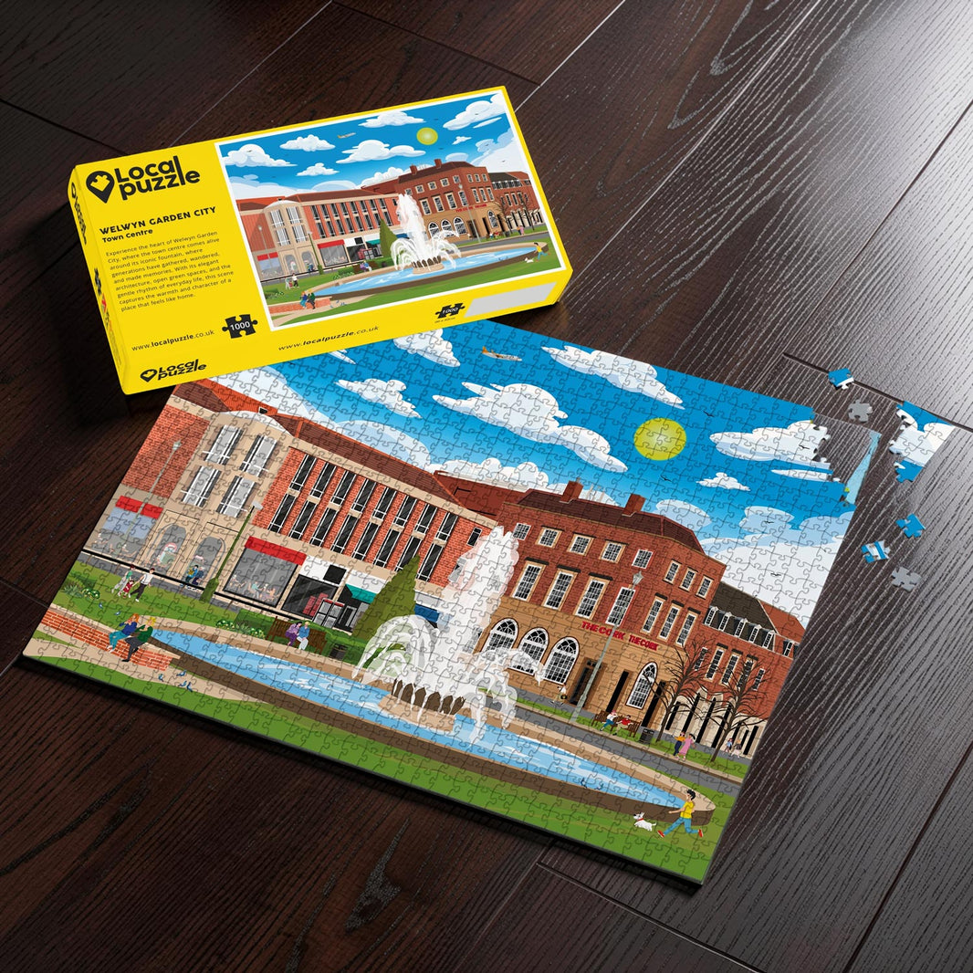 Welwyn Garden City Town Centre Puzzle (1000 pcs)