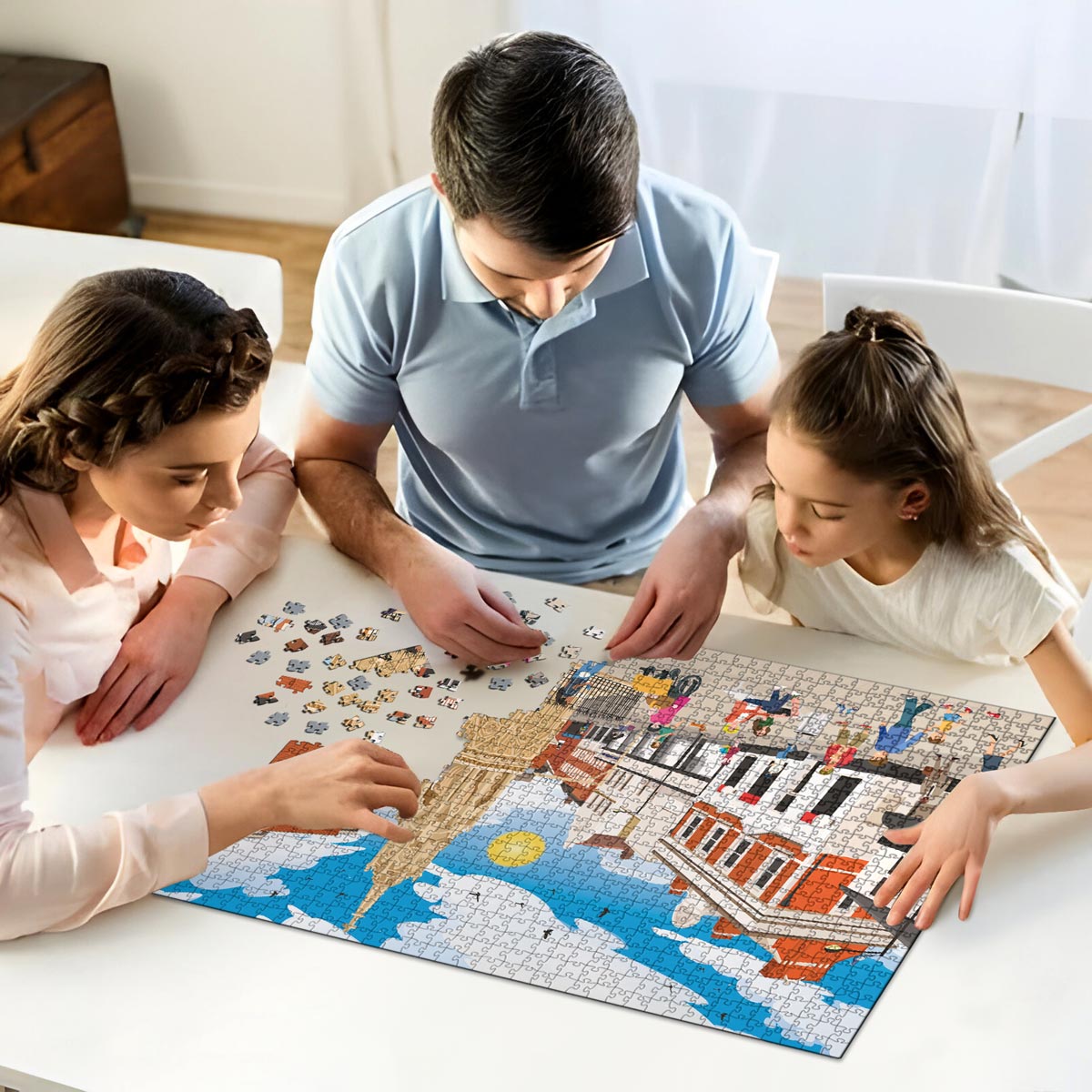 Waltham Cross Town Centre Puzzle - Bespoke Jigsaw Puzzles - Local Puzzle 