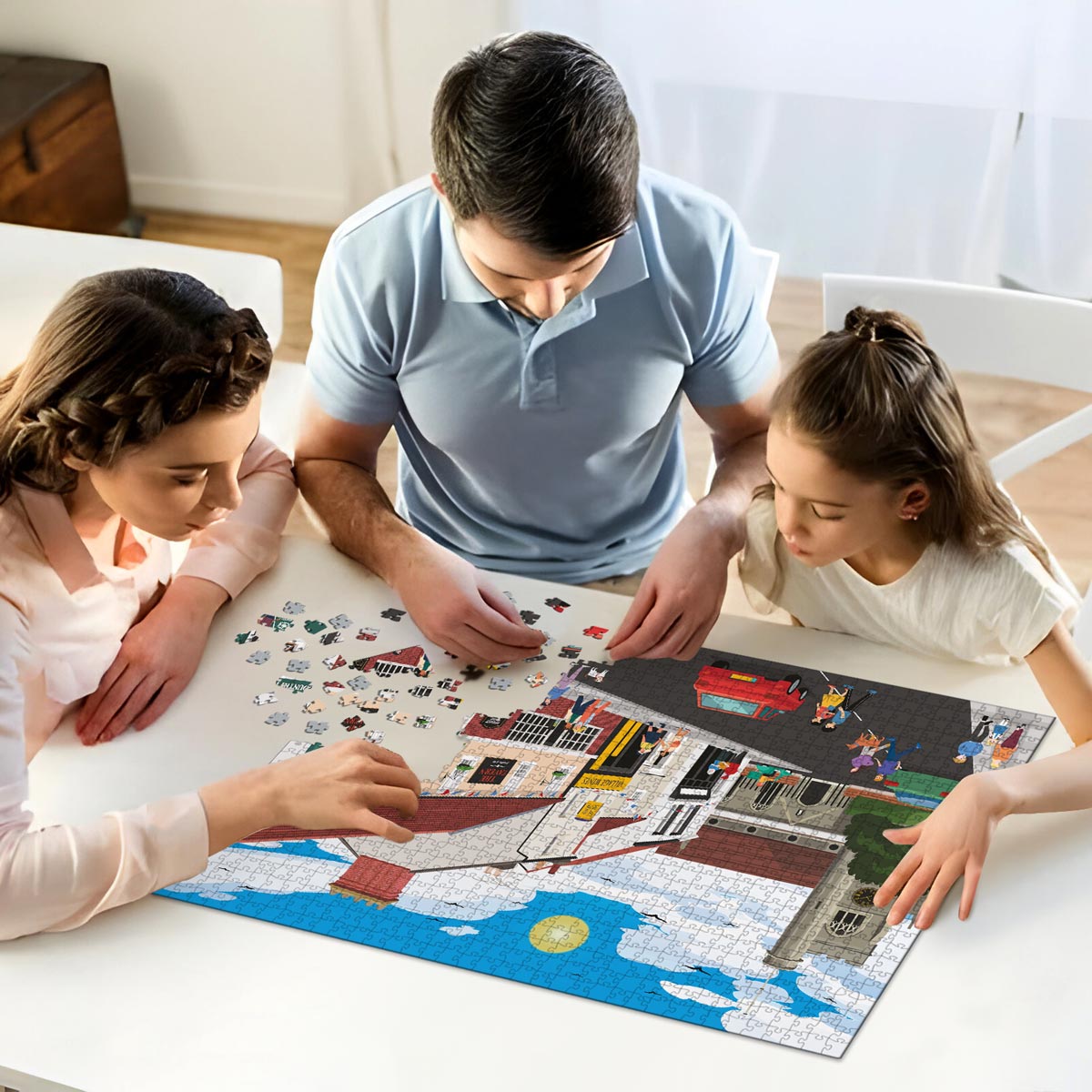 Welwyn High Street Puzzle - Bespoke Jigsaw Puzzles - Local Puzzle 
